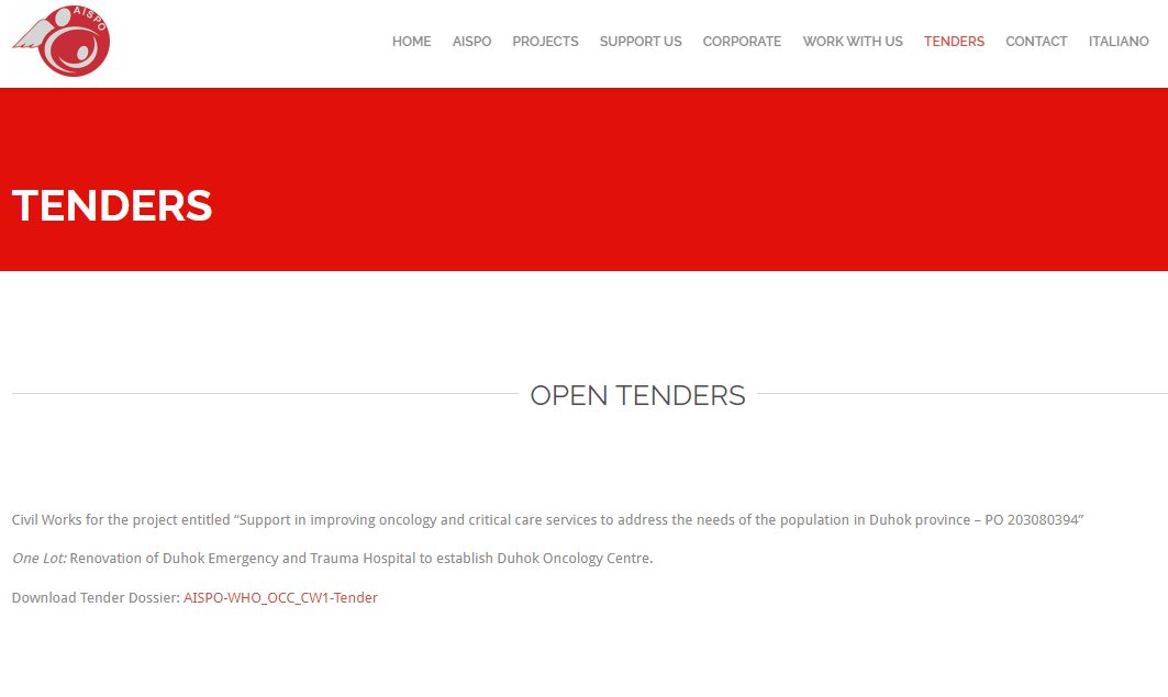 تەندرێ نوژەنکرنا نەخوشخانا تەنگاڤیا ل دهوکێ