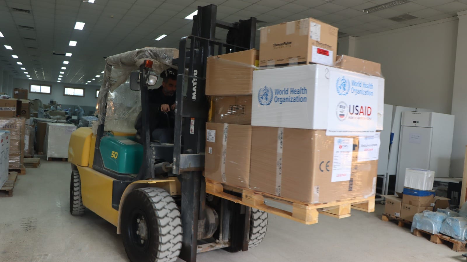 رێكخراوا ساخله‌میا جیهانى هژماره‌كا كه‌ل وپه‌لێن نوژدارێ پێشكیشى رێڤه‌به‌ریا گشتى یا ساخله‌میا پارێزگه‌ها دهۆكێ كرن